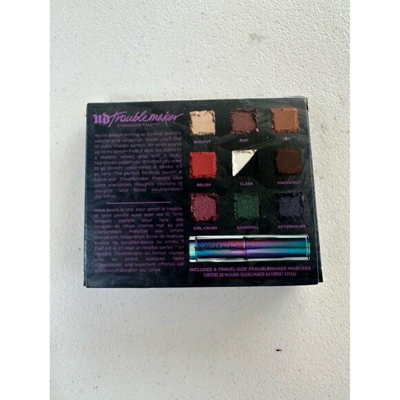 New NIP Rare Urban Decay Troublemaker Eyeshadow Palette Travel Size Mascara Set - Picture 2 of 4
